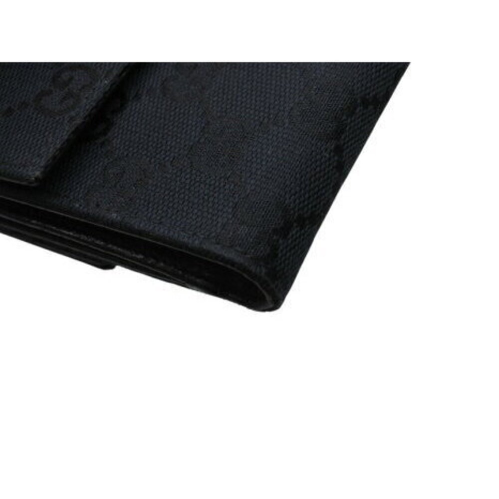 Gucci Eclipse Black Double Hook Bifold Wallet Gg … - image 5